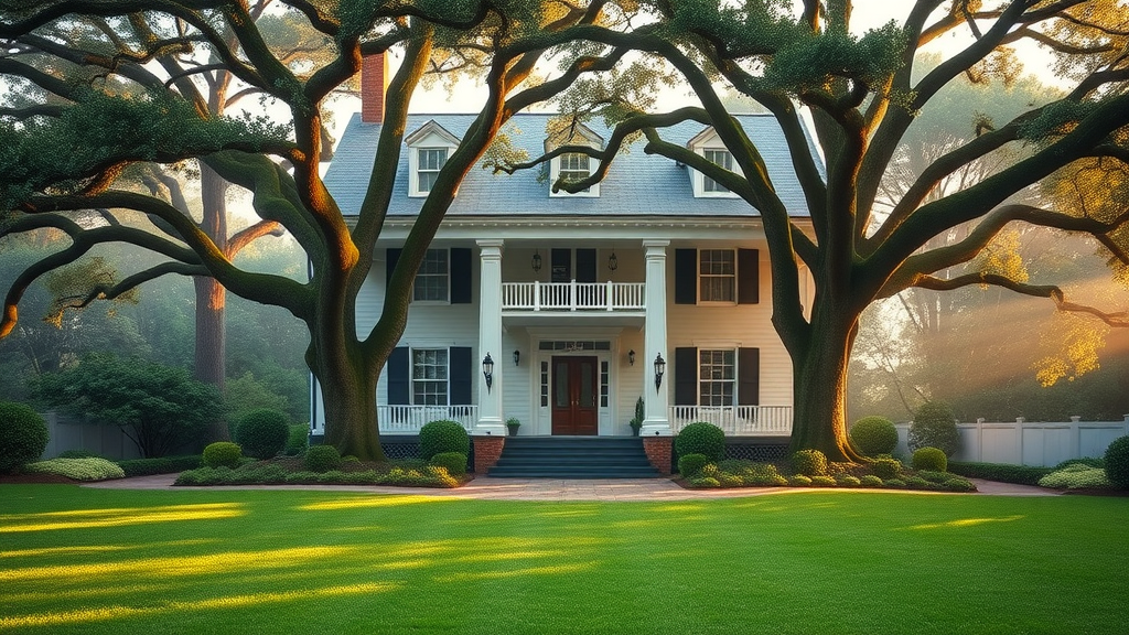 Mordecai House Raleigh NC historic home with landscaped front lawn and southern gardens