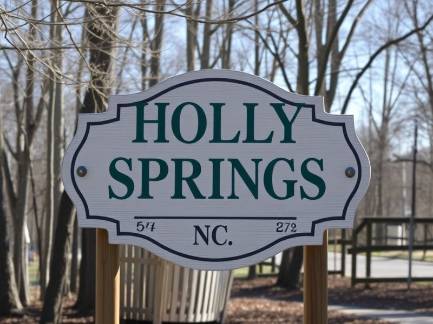 Holly Springs NC sign